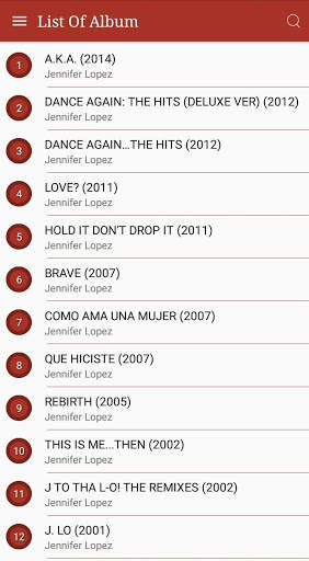 All Jennifer Lopez Songs Lyrics screenshot 1