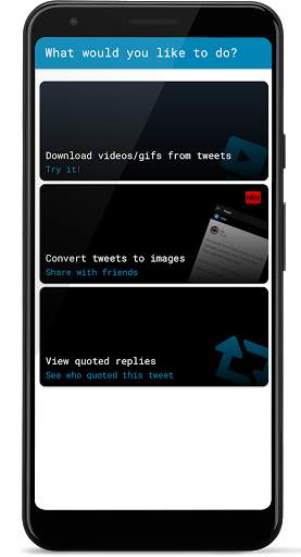 Quoted Replies & Download Twitter Videos screenshot 1