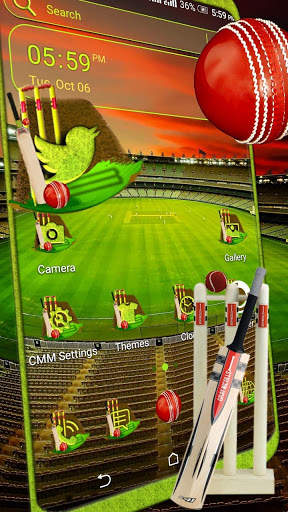 Cricket Stadium Theme Launcher screenshot 1