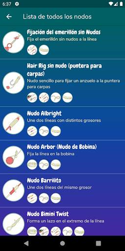 Fishing Knots - Nudos de pesca screenshot 1