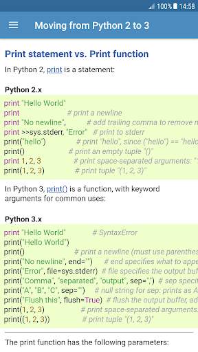 Learn Python language - Python by example screenshot 3