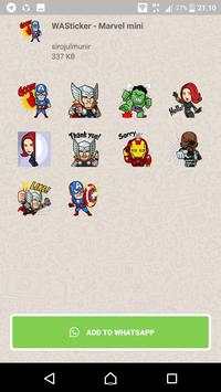 Stickers for Whatsapp Sticker MARVEL mini Heroes screenshot 5