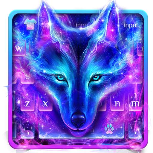 Galaxy Wolf Keyboard Theme 10001011