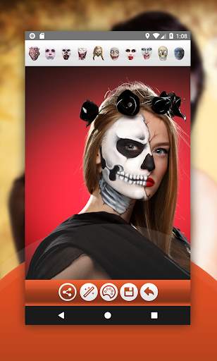 Halloween Makeup Photo Editor screenshot 2