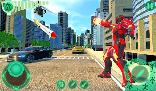 Transform Robot Flying Hero: Fire Hero Robot Games screenshot 8