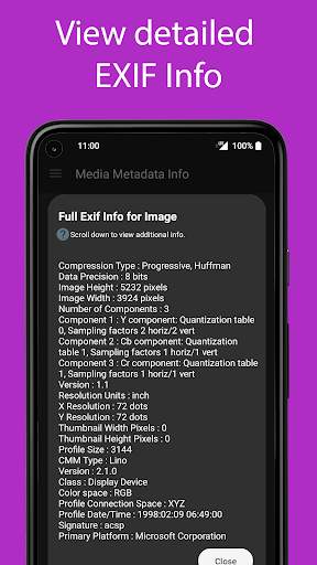 Media Metadata Info: EXIF info screenshot 4