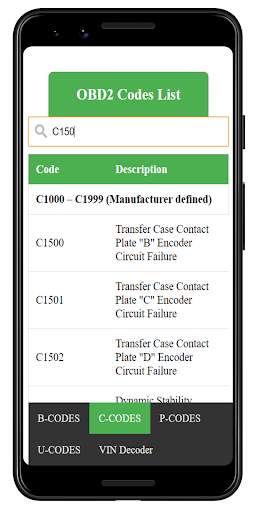 OBD 2 TROUBLE CODES - CAR DIAGNOSTIC TOOL screenshot 2