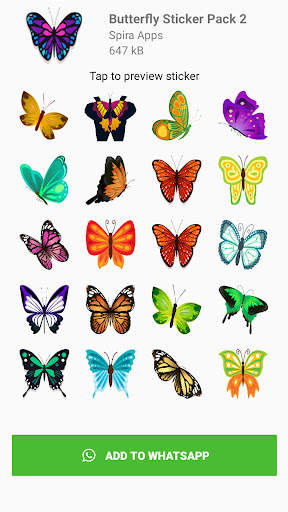 Butterfly Sticker For Whatsapp screenshot 4