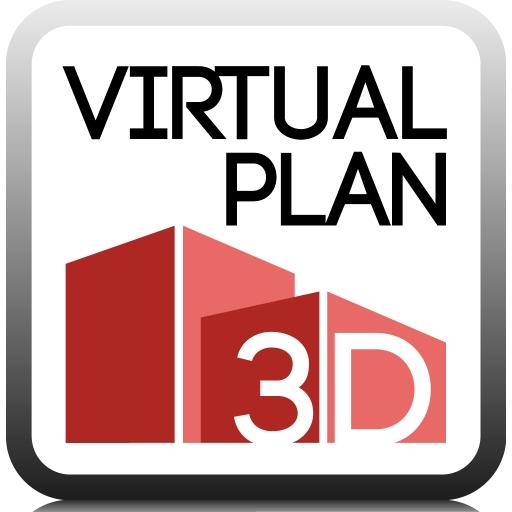 Virtual plan 3D icon