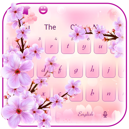 Spring Cherry Blossom Keyboard Theme أيقونة