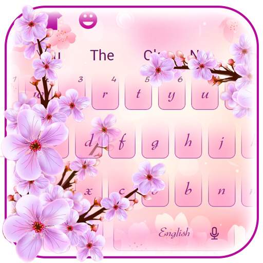 Spring Cherry Blossom Keyboard Theme 10001001