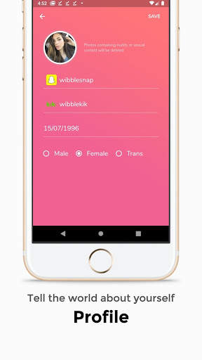 Wibble - friends for Snapchat, Kik and Instagram screenshot 3