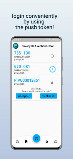 privacyIDEA Authenticator screenshot 3