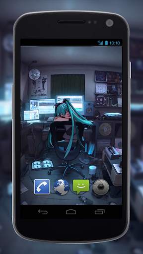 Hatsune Miku Live Wallpaper screenshot 1