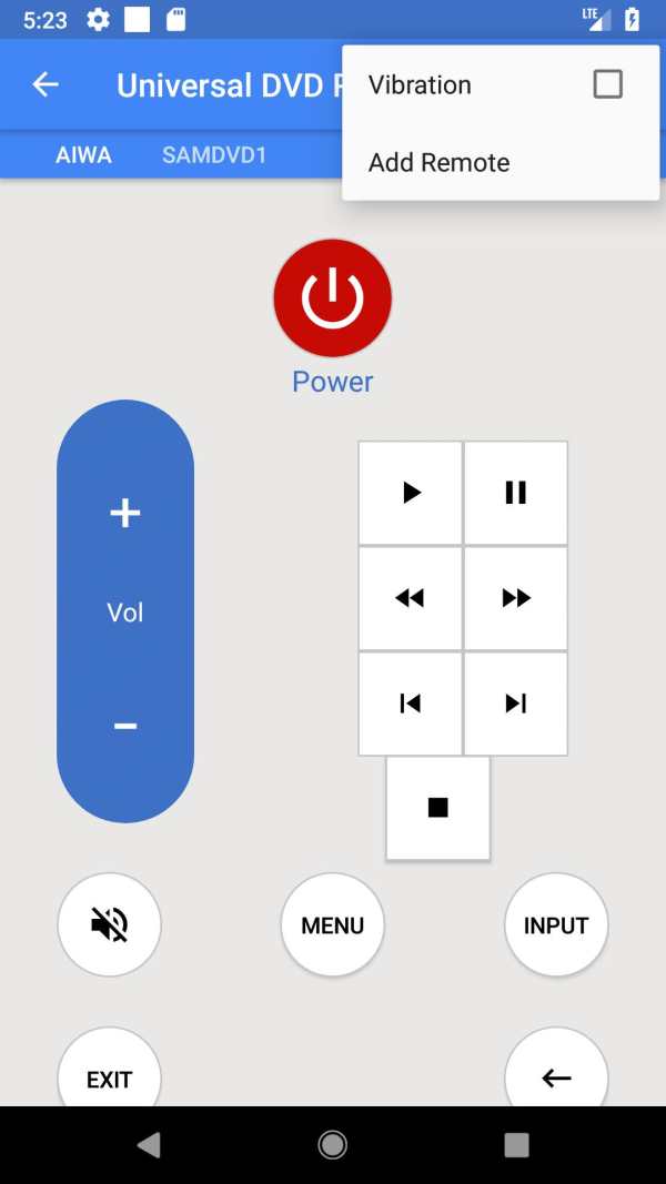 Universal DVD Remote Control screenshot 8