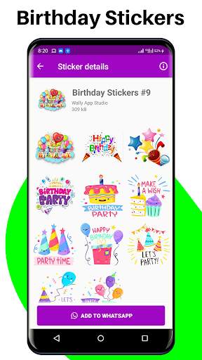 Happy Birthday Stickers For WA screenshot 3