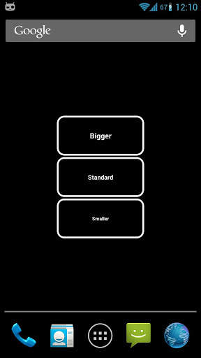 Big Font Widget 3 تصوير الشاشة