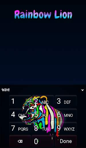 Rainbow Lioness Animated Keyboard   Live Wallpaper screenshot 5