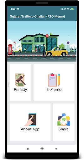 RTO Memo - Gujarat Traffic e-Challan screenshot 2