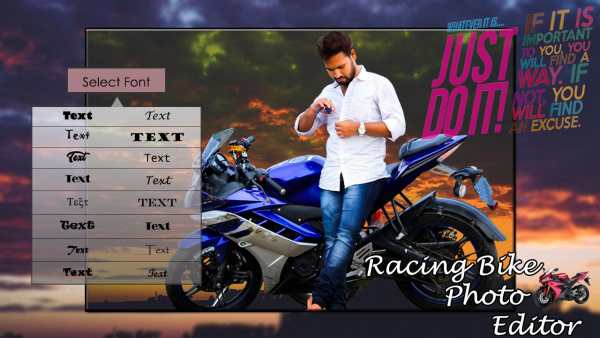 Racing Bike Photo Editor screenshot 2