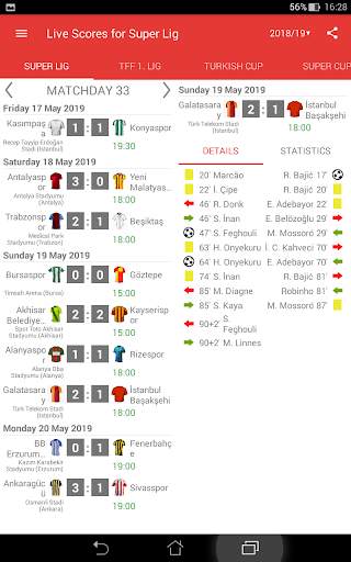 Live Scores for Super Lig 2021/2022 screenshot 10