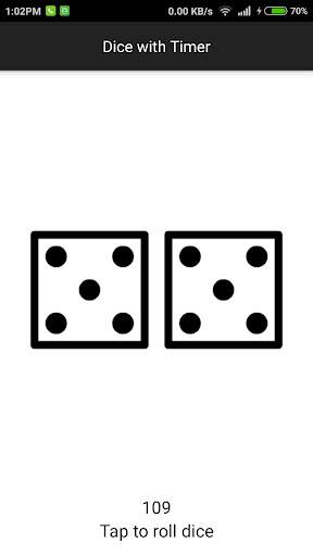 Dice with Timer - Ad Free dice roller screenshot 1