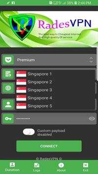 Rades VPN screenshot 1
