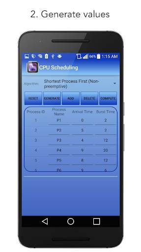 CPU Scheduling скриншот 2