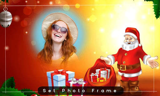 Sanat claus photo frame  - dp maker screenshot 2