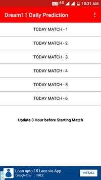 Dream11 Daily Prediction screenshot 1