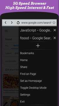 5G Web Browser: Light & Fast - Speed Up Internet screenshot 6