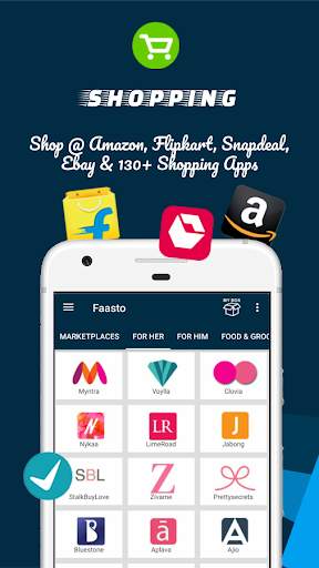 All in One Shopping, Recharge, News, Email, Social screenshot 2