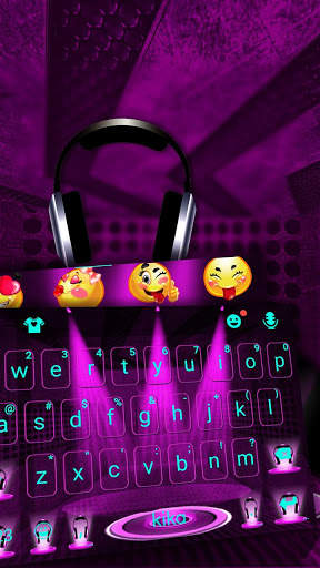 Hologram 3d Tech Stage Keyboard Theme screenshot 2