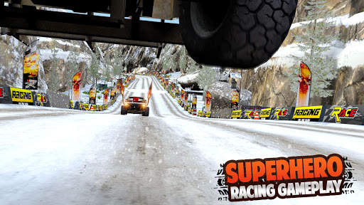 Superhero Car Racing Challenge screenshot 5