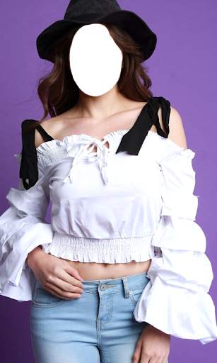 Women Crop Tops Photo Suit screenshot 11