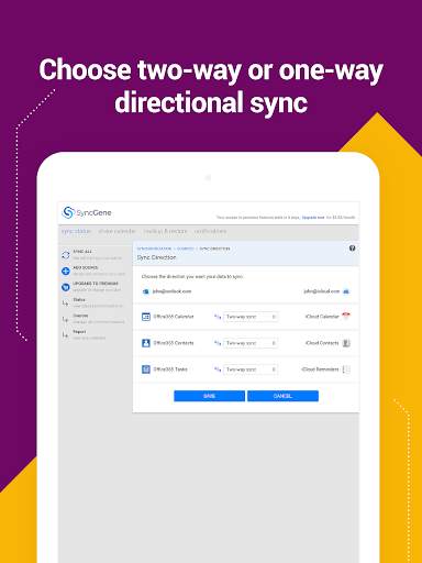 SyncGene Contact Calendar Sync 16 تصوير الشاشة