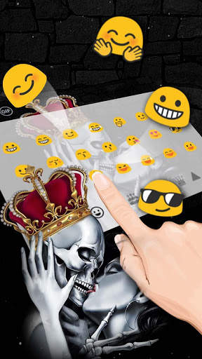 Queen Skull Keyboard Theme screenshot 2