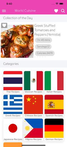 World Cuisine- Healthy Recipes screenshot 1