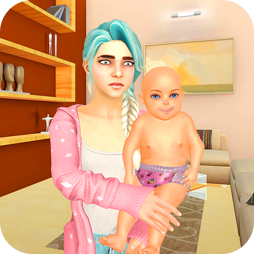 virtual newborns mom: mother simulator family life icon
