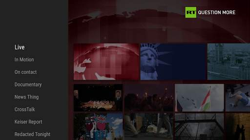 RT News for TV 1 تصوير الشاشة