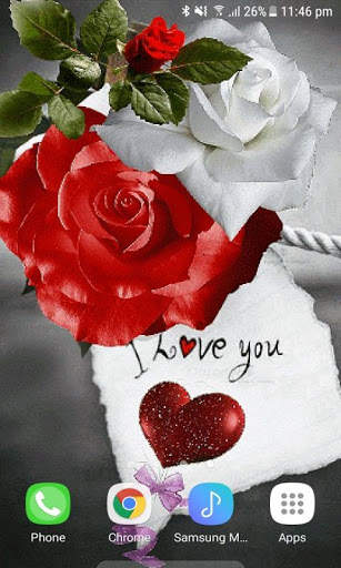 Red Heart Roses LWP screenshot 3