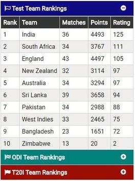 Cricket Ranking App screenshot 3