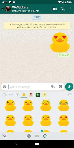 Rubber Duck stickers for WhatsApp WAStickerApps screenshot 4