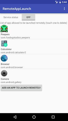 Remote App Launch screenshot 1