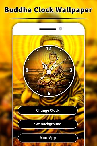 Buddha Clock Live Wallpaper screenshot 2