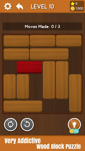 Block Escape - Sliding Red Wood Block screenshot 3