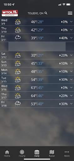 WTOL 11 Weather screenshot 2