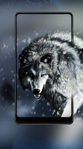 3D White ice wolf theme screenshot 5