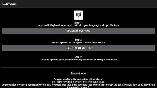 No Keyboard: Hideable keyboard screenshot 14