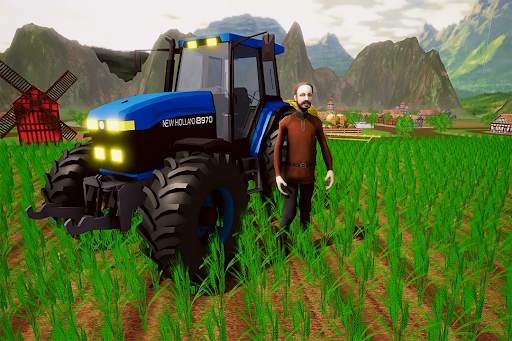 Real Farming Games 2021 - Tractor Driving Sim 3D screenshot 6